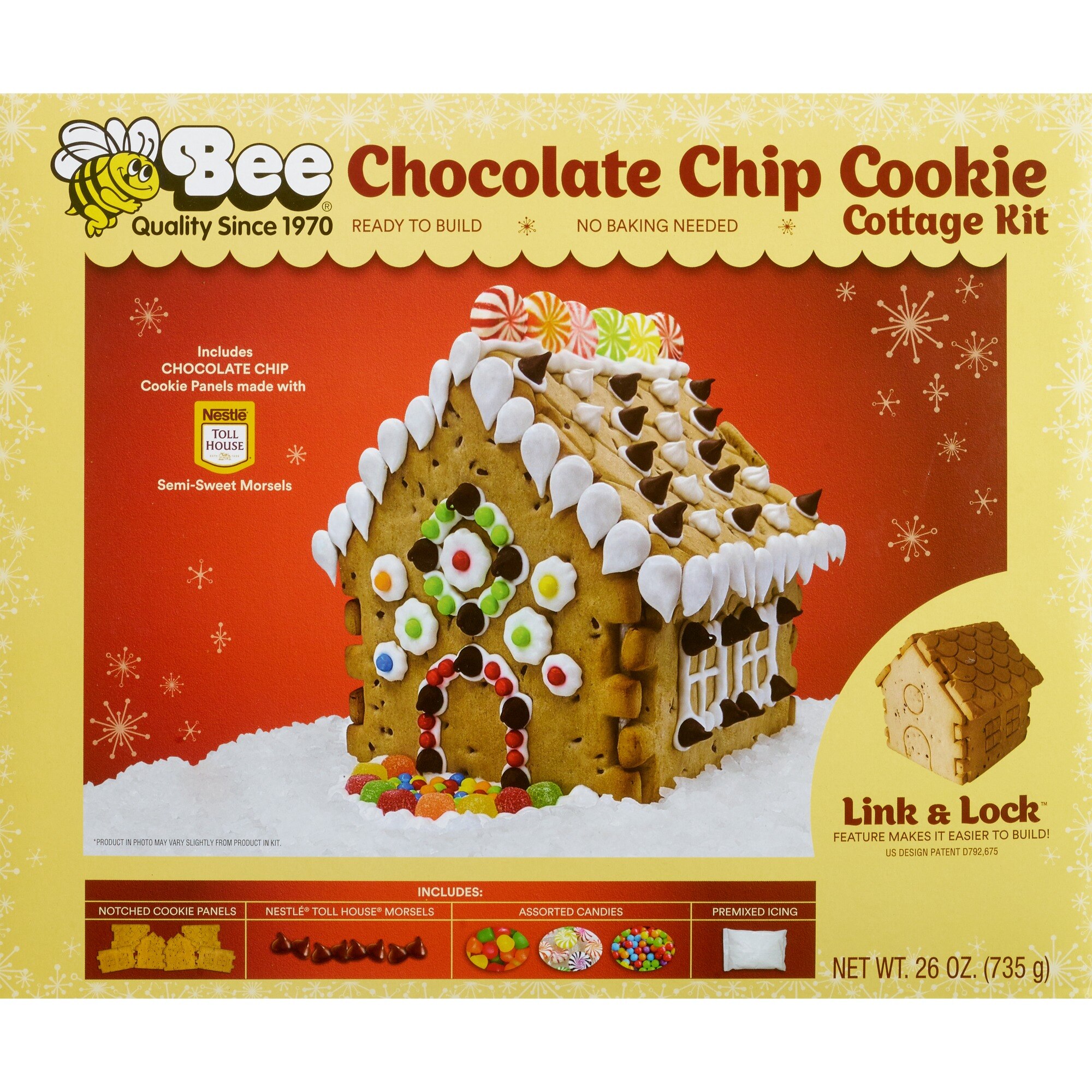Bee International Bee Toll House Chocolate Chip Cookie Cottage, 1 Ct, 26 Oz , CVS