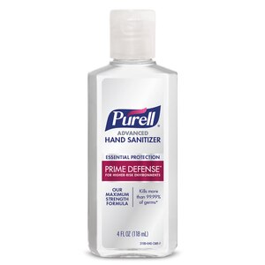 PURELL PRIME DEFENSE Advanced Hand Sanitizer, Essential Protection, 4 fl oz Bottle