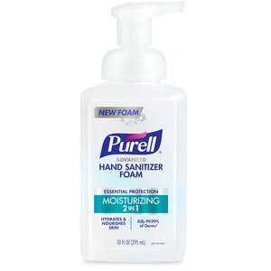 PURELL 2-in-1 Moisturizing Foam Hand Sanitizer, 10 OZ