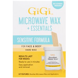 GiGi Sensitive Formula, Brazilian Bikini Microwave Wax & Essentials, 8 OZ