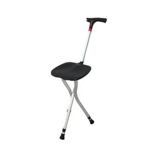 V6CO Heavy Duty 5 In 1 Multi Function Seated Cane With Adjustable Height Walking Stick , CVS