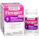 Florajen Refrigerated Probiotics for Women, Multi Culture Probiotic Nutritional Supplement, Supports Vaginal Flora Balance, Relieves Occasional Gas, Bloating & Constipation, 15 Billion CFUs, 30 CT, thumbnail image 1 of 8
