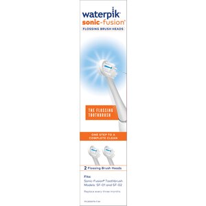 Waterpik Sonic-Fusion 2-Pack Replacement Brush Heads - White