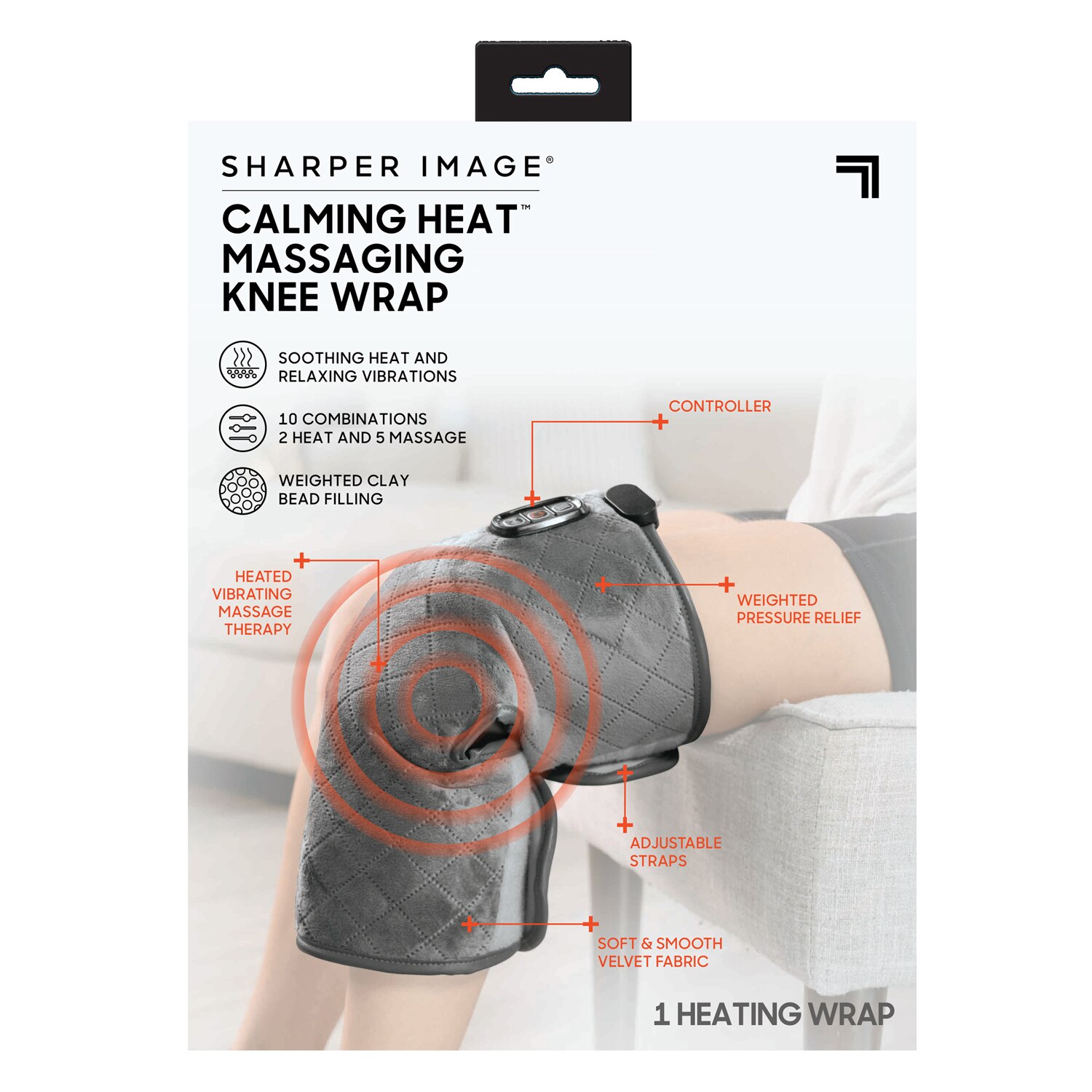 Calming Heat Neck Wrap by Sharper Image Personal Electric Neck