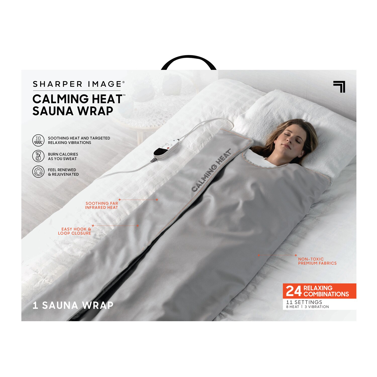 Sharper Image Heating Wrap, Massaging, Calming Cozy