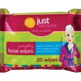 Just Because Daily Essentials Everyday Facial Wipes, 20CT, thumbnail image 1 of 1