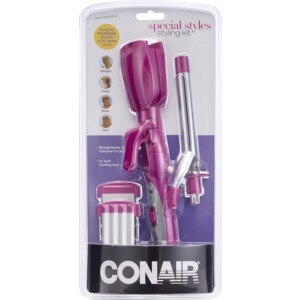  Conair Special Styles 3/4in Curling Iron Straightener & Crimper Styling Kit 