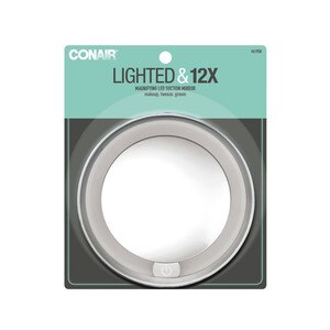 Conair Lighted & 12x Magnifying LED Suction Mirror , CVS