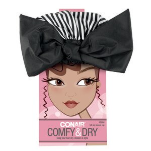 Conair Comfy & Dry Shower Cap with Bow