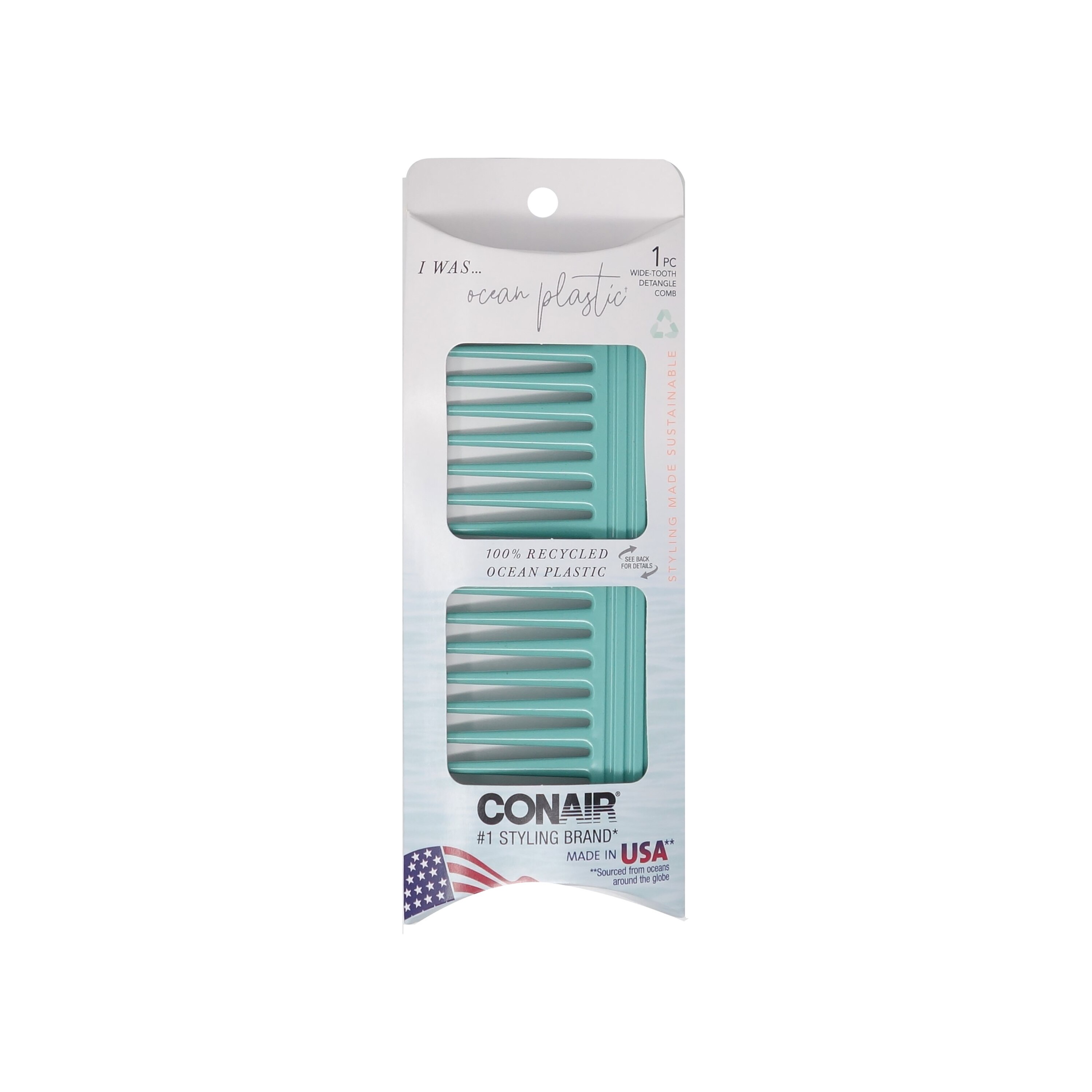Conair Consciously Minded Wide-Tooth Detangle Comb 1pk
