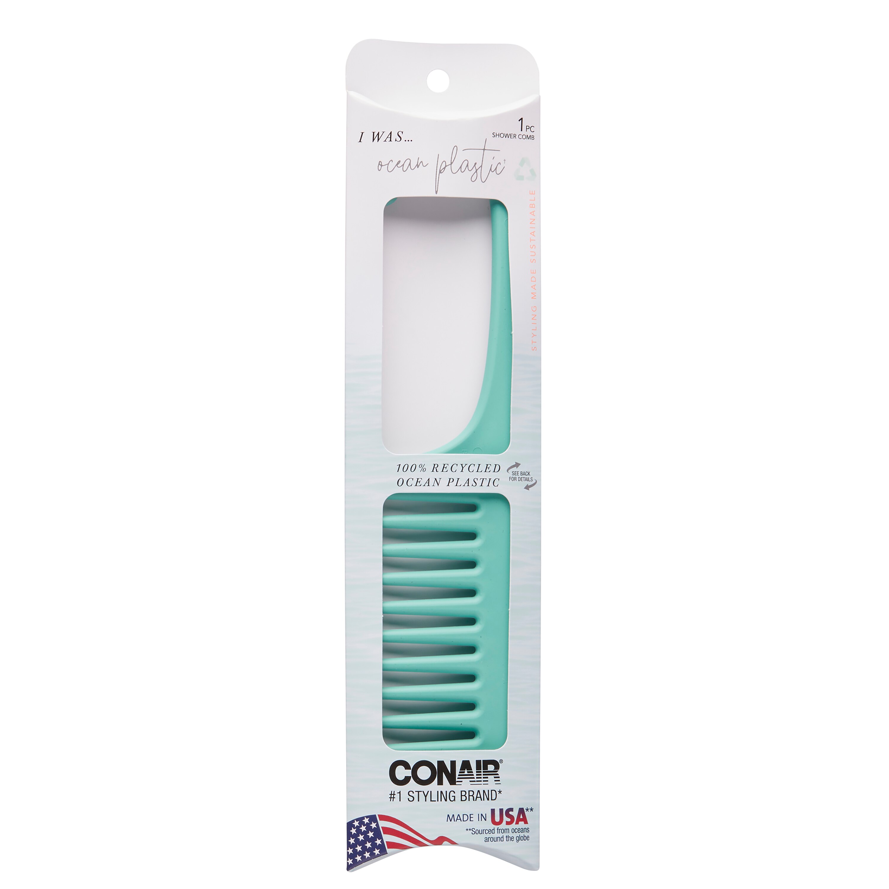 Conair Consciously Minded Shower Comb 1pk