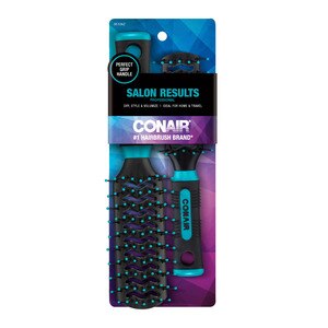Conair Salon Results Full-Size And Mid-Size Vent Brush, Assorted Colors - 2 Ct , CVS