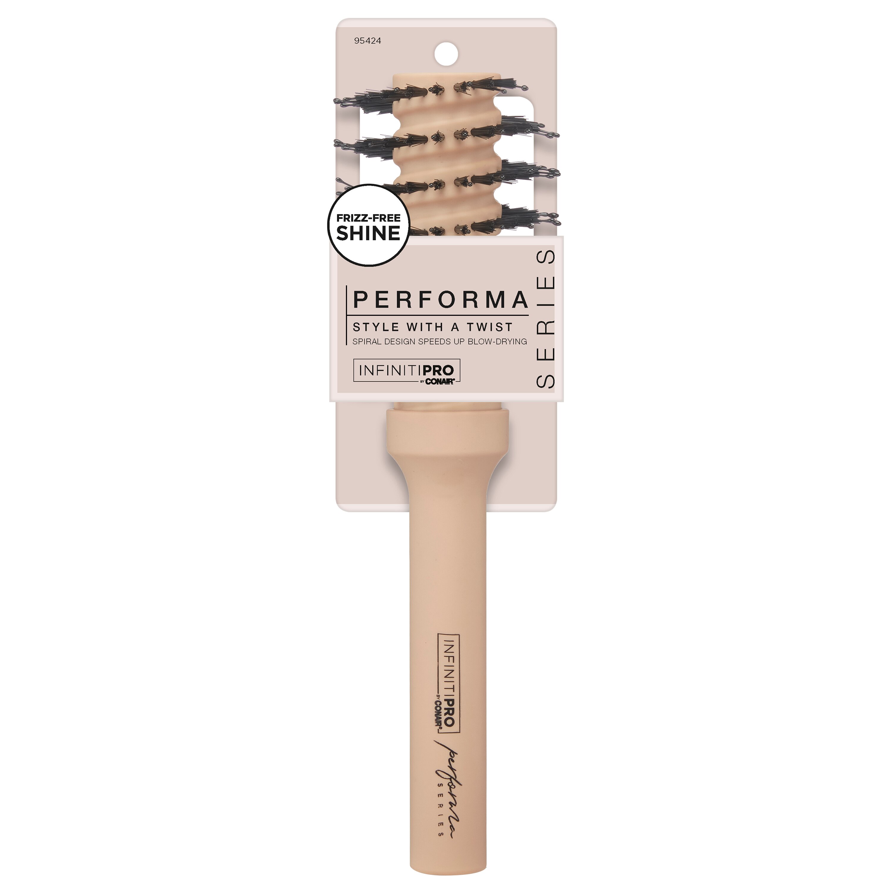 InifitiPro By Conair Performa Series Porcupine Spiral Round Hairbrush