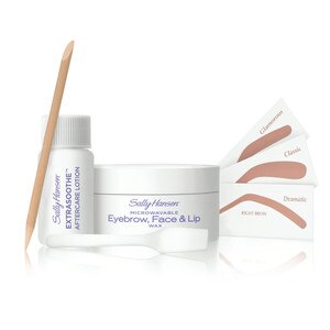 Sally Hansen Microwavable Eyebrow Face Lip Wax Kit With Photos