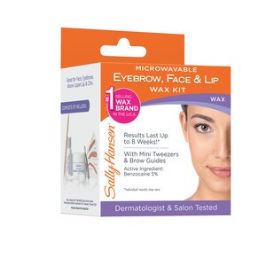 Sally Hansen Microwavable Eyebrow Face Lip Wax Kit With Photos
