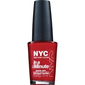 N.Y.C. NYC In A Minute Quick Dry Nail Polish, Rivington Red - 0.33 Oz , CVS