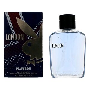 Playboy London Eau De Toilette Spray for Him, 3.4 OZ