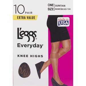 Just My Size Women`s Reinforced Toe Knee High 