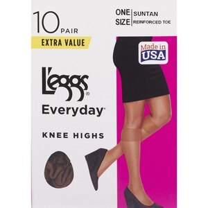 No Nonsense Ultra Sheer Pantyhose, B Jet Brown, Reinforced Panty & Toe, Shop