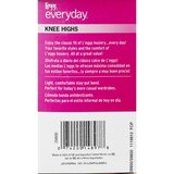L'eggs Everyday Knee Highs Sheer Toe One Size Off Black, thumbnail image 3 of 4