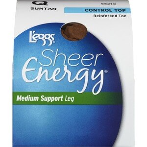 L'eggs Sheer Energy Control Top Reinforced Toe Pantyhose