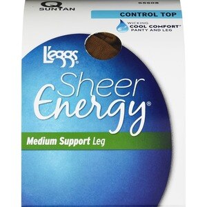 L'eggs Sheer Energy Control Top Sheer Toe Pantyhose