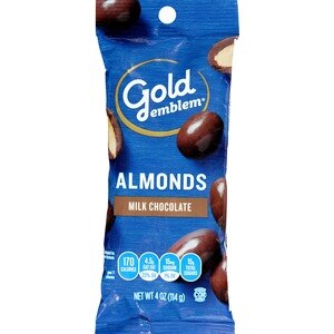 Gold Emblem Milk Chocolate Almonds, 4 OZ