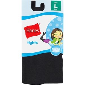 Hanes GirlsTights Black, Large , CVS