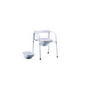 Tubular Fabrications Universal Commode with Removable Back Pail Splash Guard, 22 in. x 23 in. Size