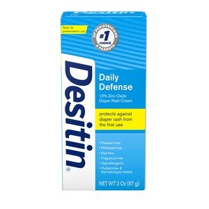 Desitin Daily Defense Baby Diaper Rash Cream, Travel Size, 2 Oz - 2 Oz , CVS