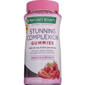 Nature's Bounty Optimal Solutions Stunning Complexion, with Zinc, 60 CT