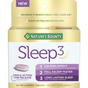 Nature's Bounty Sleep3 Tri-Layered Tablets, 60 Ct , CVS