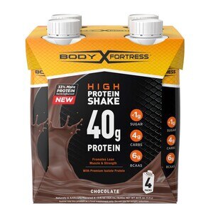 Body Fortress 40g Tetra Chocolate RTD, 4 CT