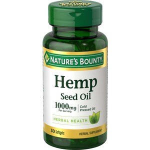 Nature's Bounty - Aceite de semilla de cáñamo en cápsulas blandas de 1,000 mg, 30 u.