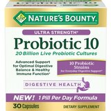 Nature's Bounty Ultra Strength Probiotic 10 Digestive Health Capsules, 30 CT, thumbnail image 1 of 1