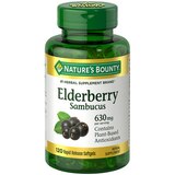 Nature's Bounty Elderberry Sambucus Softgels, 630 mg, 120 CT, thumbnail image 1 of 7
