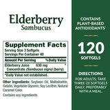 Nature's Bounty Elderberry Sambucus Softgels, 630 mg, 120 CT, thumbnail image 3 of 7