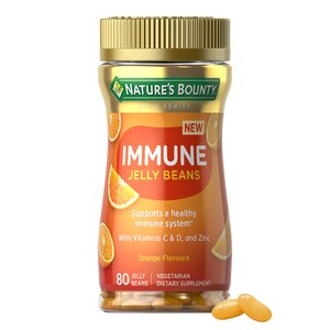 Nature's Bounty Immune Jelly Bean, Vitamin C for Immune Support, Orange Flavor, 80 CT