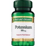 Nature's Bounty Potassium 99mg Caplets, 100CT, thumbnail image 1 of 3