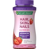 Nature's Bounty Advanced Hair Skin & Nails Gummies, 140 CT, thumbnail image 1 of 5