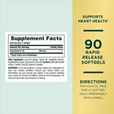 Nature's Bounty Advanced Co Q-10 Heart Health Supplement Softgels, 90 CT, thumbnail image 2 of 6