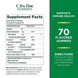 Nature's Bounty Vitamins C, D, & Zinc Immune Health Gummies, 70 CT, thumbnail image 2 of 6