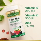 Nature's Bounty Vitamins C, D, & Zinc Immune Health Gummies, 70 CT, thumbnail image 4 of 6
