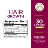 Nature's Bounty Optimal Solutions Hair Growth Supplement, 30 Capsules, thumbnail image 2 of 6