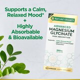 Nature's Bounty Advanced Magnesium Glycinate, 360mg, Muscle & Bone Support, 90 Capsules, thumbnail image 4 of 6