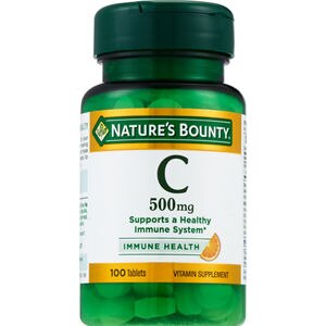 Nature's Bounty Pure - Vitamina C en tabletas, 500 mg, 100 u.