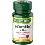 Nature's Bounty L-Carnitine Tablets 500mg, 30CT, thumbnail image 1 of 1