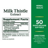 Nature's Bounty Milk Thistle 1000mg Rapid Release Softgels, thumbnail image 2 of 3