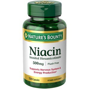 Nature's Bounty Flush Free - Niacina en cápsulas, 500 mg, 120 u.