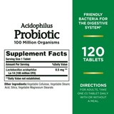 Nature's Bounty Acidophilus Probiotic Digestive Health Tablets, 120 CT, thumbnail image 2 of 6